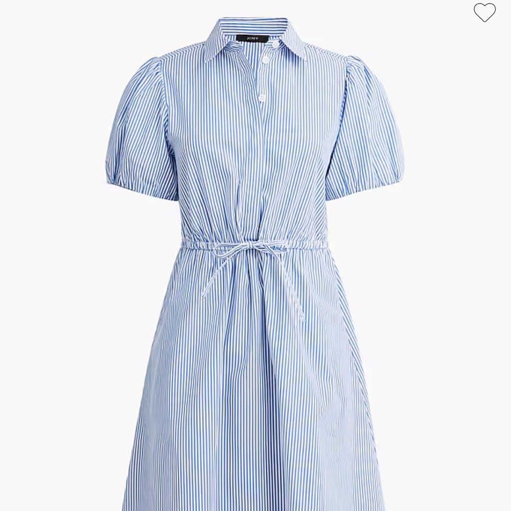 J crew short sleeved collared mini dress